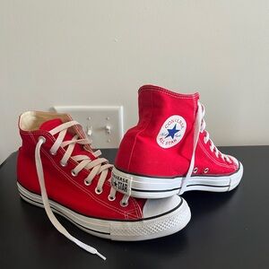 Converse Red High-Top Sneakers